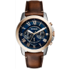 Watch strap Fossil FS5150 Leather Brown 22mm